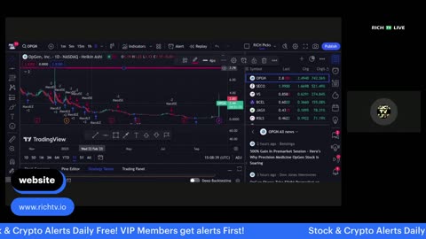 Hot Stocks: $OPGN, $SECO, $VS, $BCEL, $JAGX - RICH TV LIVE PODCAST