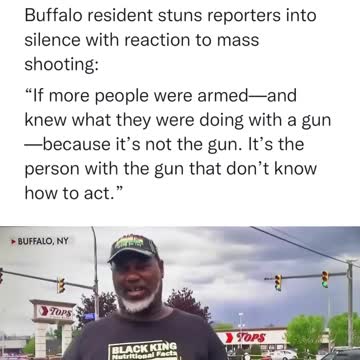 Buffalo Shooting witness stuns reporter into silence when it comes to New Yorks draconian gun laws
