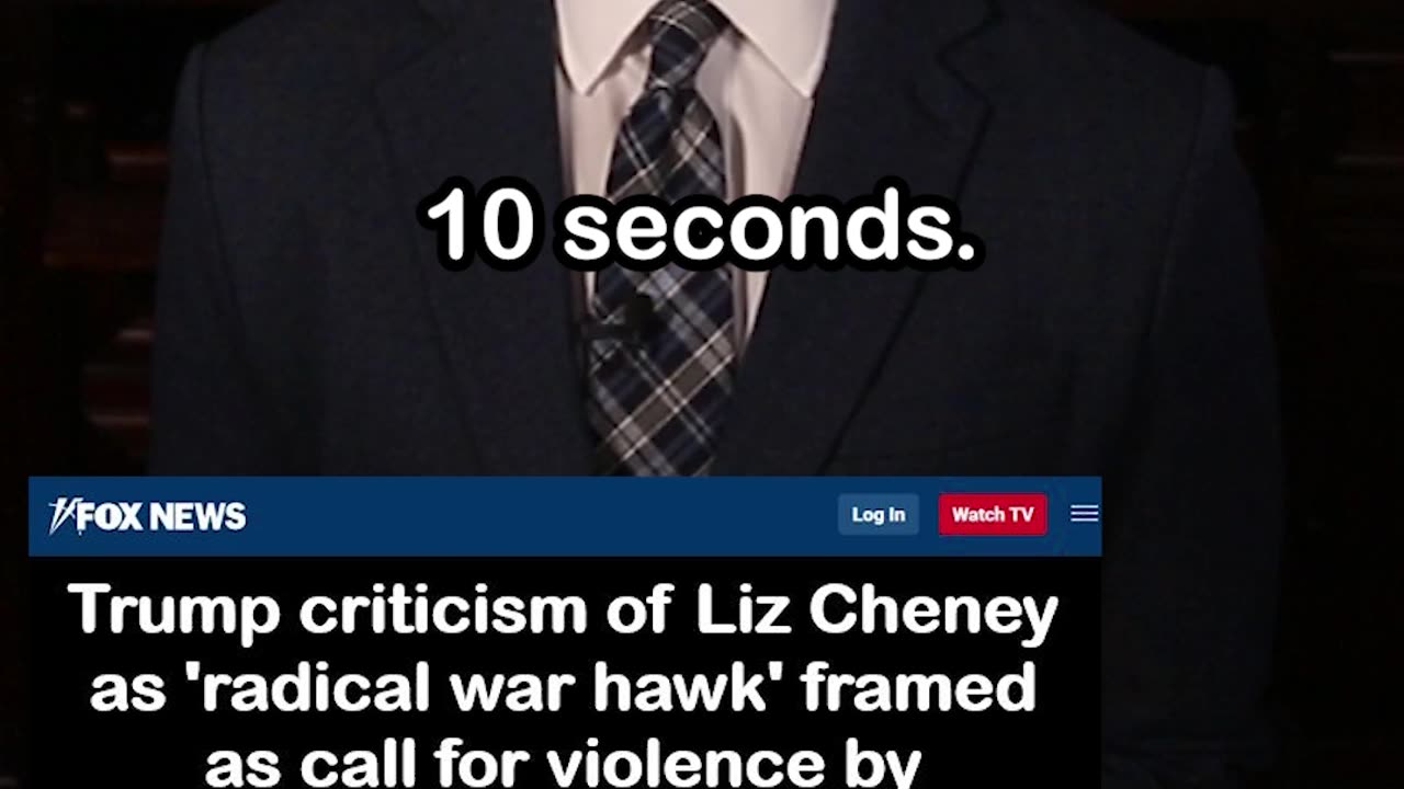 Trump Calls Liz Cheney 'Radical War Hawk,' Accused of Inciting Violence by Media