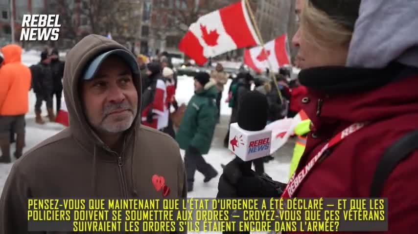 Veterans removed Police fencing around Ottawa's National War Memorial