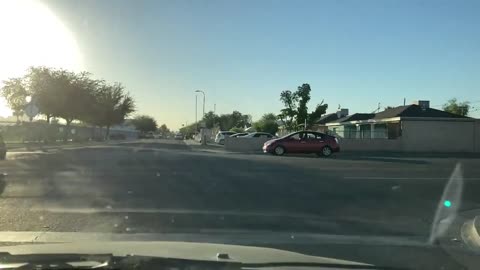 typical morning drive