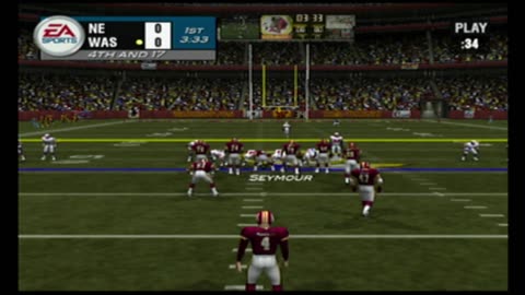 Madden NFL 2004 Franchise Year 1 Week 4 Patriots At Redskins