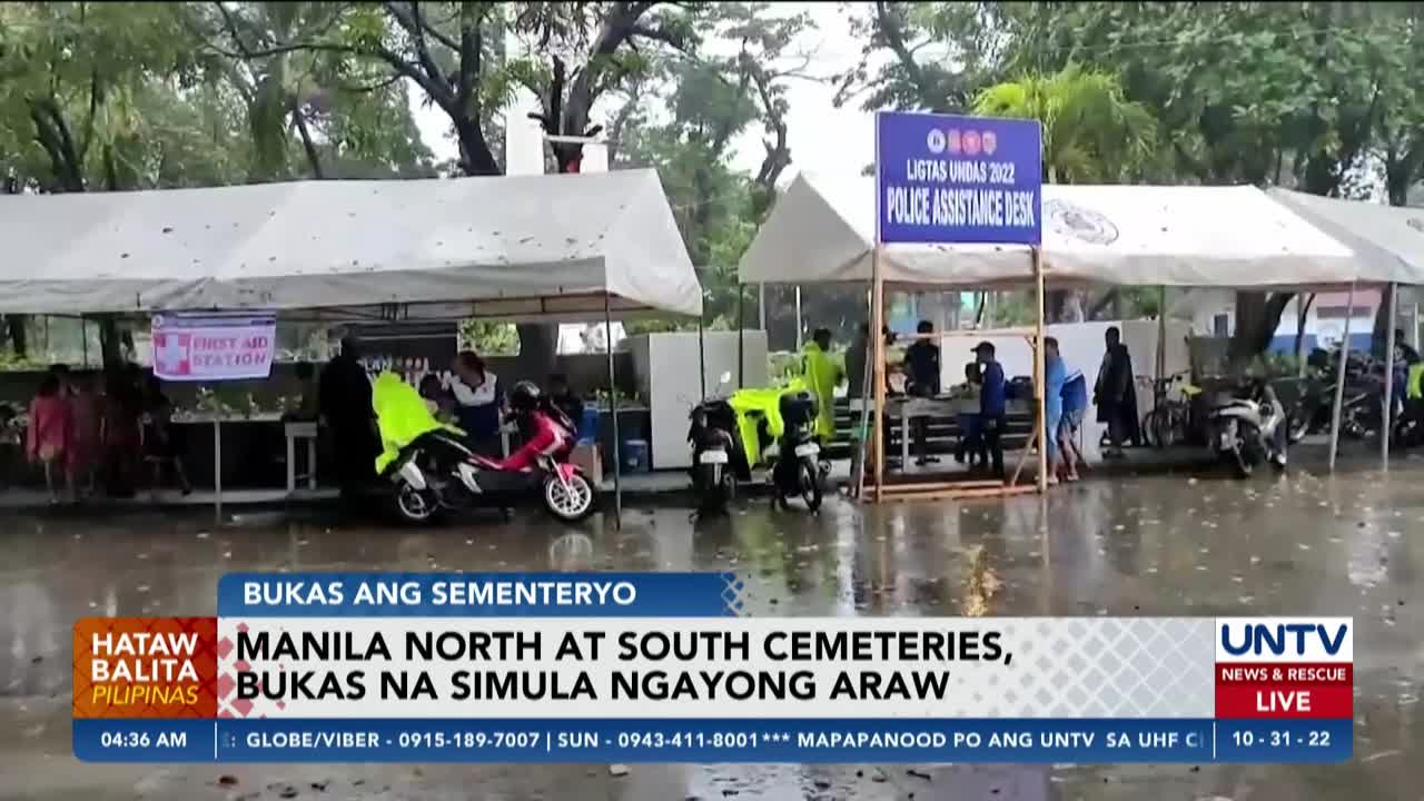 Manila North at South cemeteries, bukas na simula ngayong araw