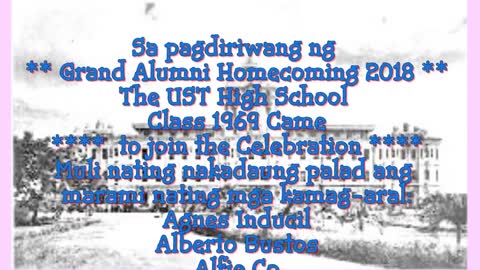 UST High School Grand Alumni Homecoming - 24 February 2018