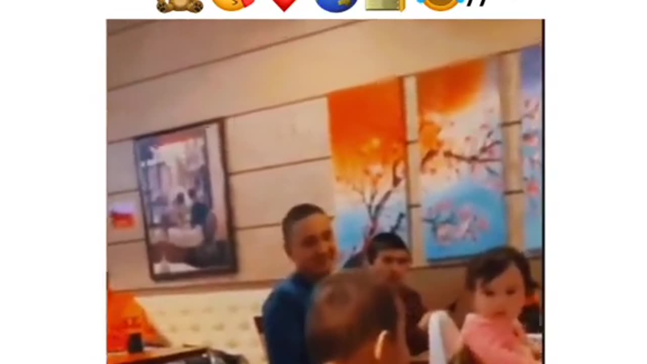 kids Love In restaurant Table