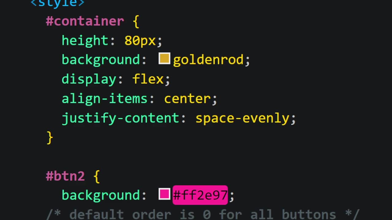 Css Flexbox: order