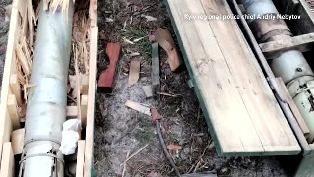 Video said to show bodies of Ukrainian men executed by Russian occupiers