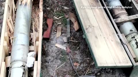 Video said to show bodies of Ukrainian men executed by Russian occupiers