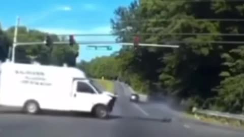 Motorist Miraculously Escapes Death