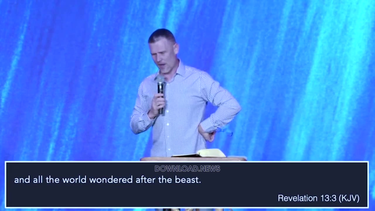 Pastor Greg Locke: And I saw one of his heads as it were wounded to death and his deadly wound was healed and all the world wondered after the beast, Revelation 13:3 - 5/5/23