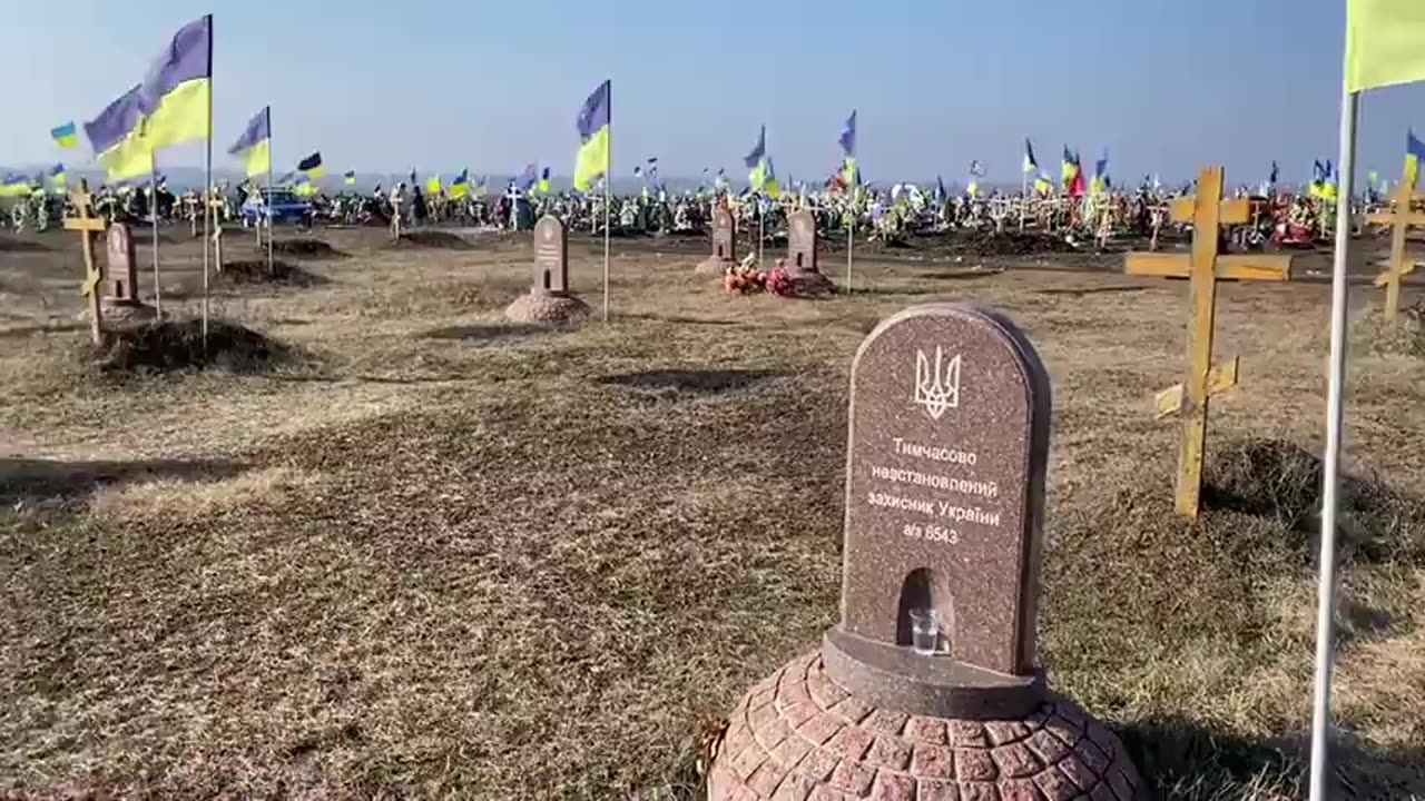 A military cemetery. Ukrainian philosopher Volodymyr Yermolenko visited one