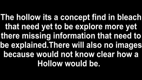 Hollow part 1