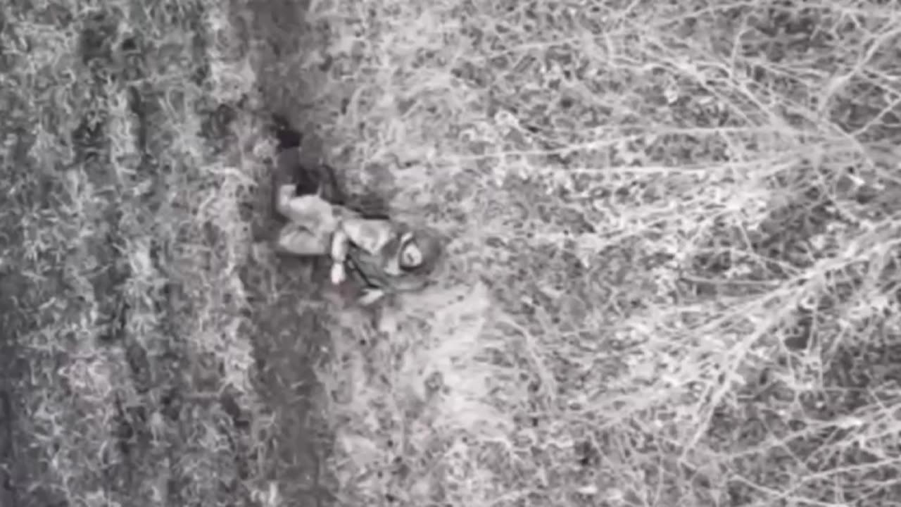 UkroNazi Begging For Hes Life Before A Russian UAV Operator Drops A Grenade