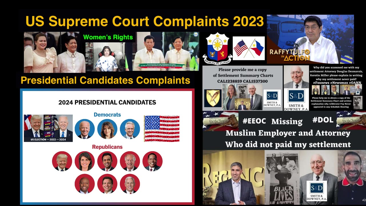 Better Business Bureau Complaints / Regency Furniture LLC / Did Not Paid Settlement / Manila Bulletin / Newsmax / SMNI News / One News Page / Smith Downey PA / Tully Rinckey PLLC / Sen. Raffy Tulfo / PBBM / Donald Trump / POTUS