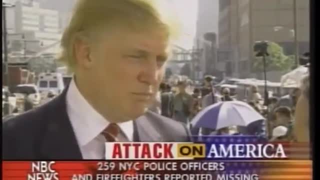 Donald J. Trump Speaks at Ground Zero on September 13, 2001.