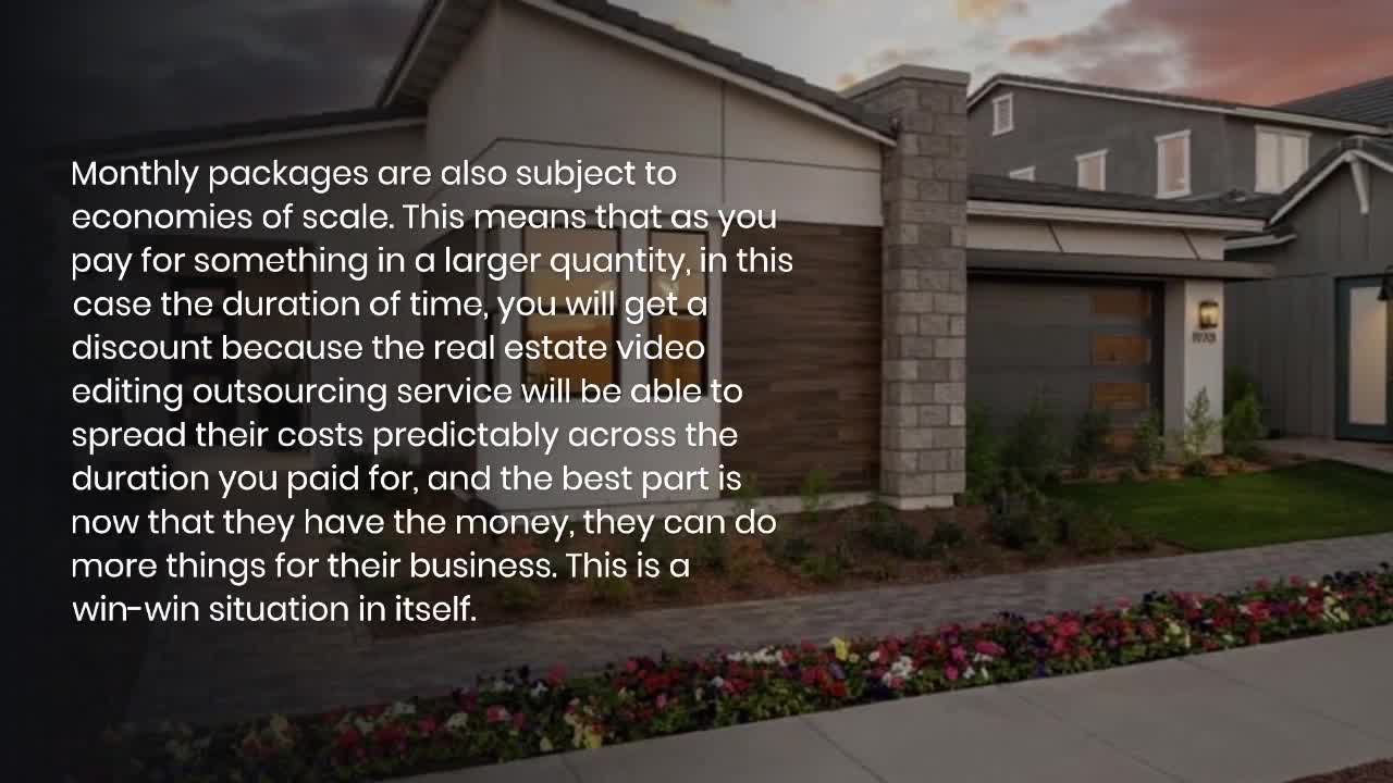 Top Benefits of a Real Estate Video Editing Monthly Plan Package