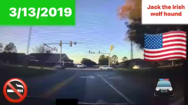 Police crash into car