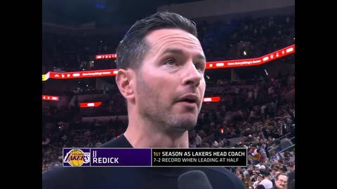 JJ Redick Was Pissed Off At Lakers During Halftime Interview