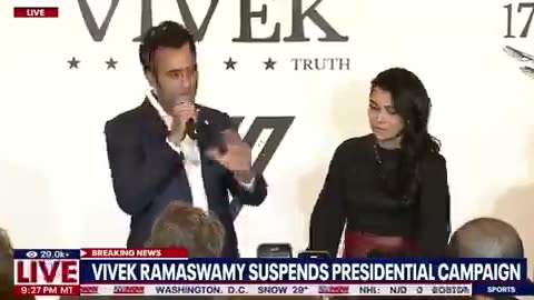 Vivek Ramaswamy drops out of Republican presidential race