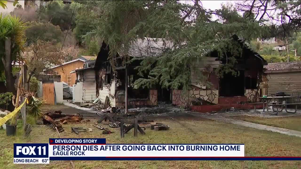 Person killed in Eagle Rock house fire