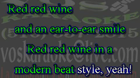 UB40 (Neil Diamond) - Red Red Wine (KARAOKE)
