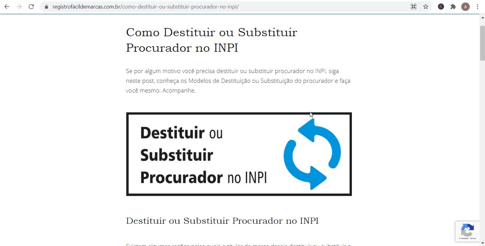 Descubra Como Destituir ou Trocar o Procurador da Marca no INPI.