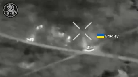 💪 M2A2 Bradley, together with artillery, destroys the Russians and their