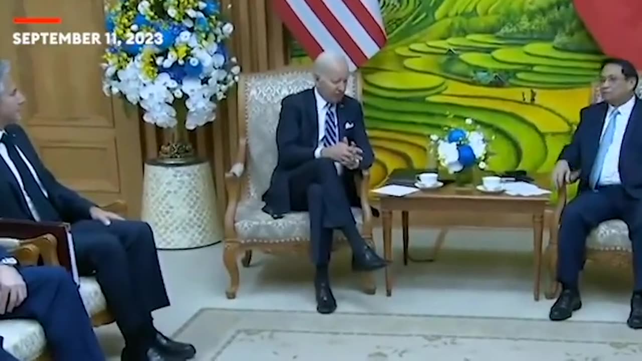 BIDEN (in Vietnam): "Thank you for your sentiments and concern for those we lost on 9/11.