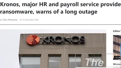 MASSIVE Payroll System Kronos Hit With Ransomware