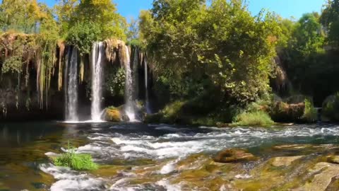 Relaxing waterfalls with piano music | The beauty of nature | Relaxing nature