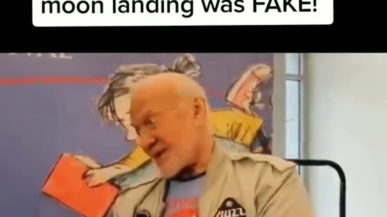 BUZZ ALDRIN HAS ADMITTED FLAT OUT ON AT LEAST 3 DIFFERENT OCCASIONS THE MOON LANDING WERE FAKE 🚀