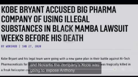 Kobe Bryant was suing big pharma