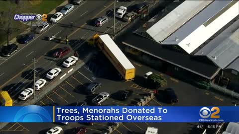 Trees, menorahs donated to troops stationed overseas