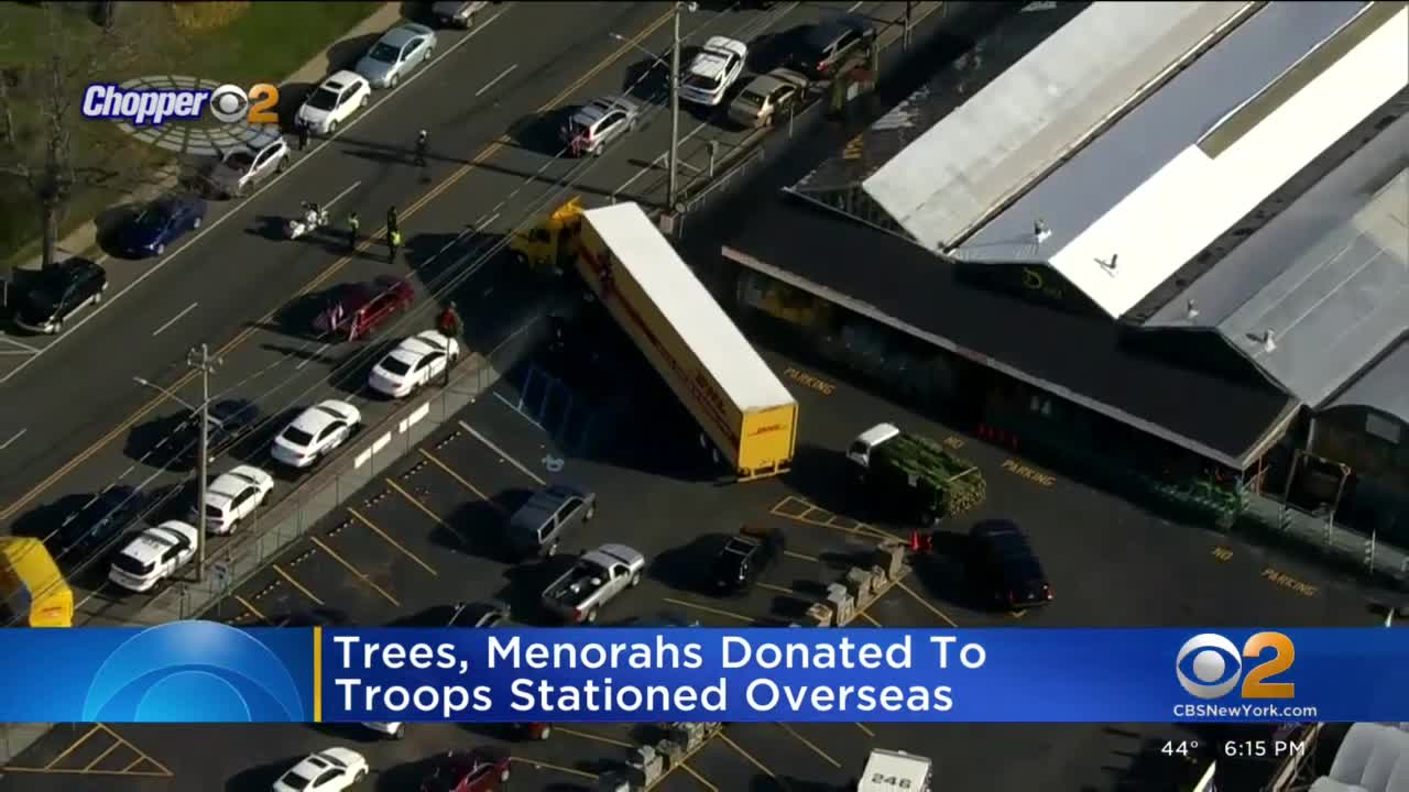 Trees, menorahs donated to troops stationed overseas