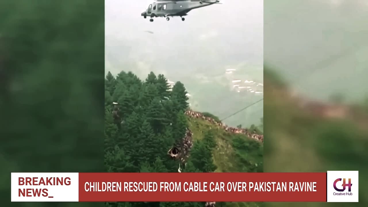 Cable car rescue operation in pakistan