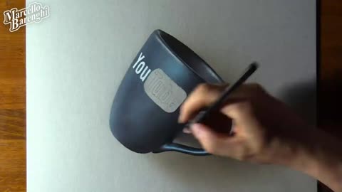 Draw The Color Details Of The Edge Of The Cup