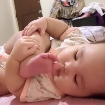 The child is playing alone.