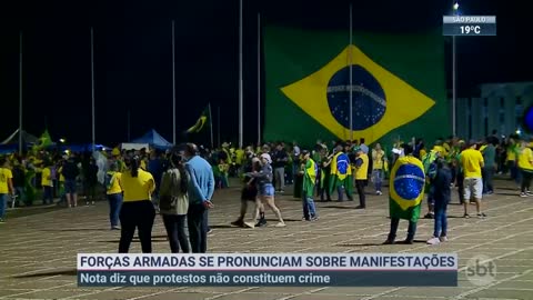 Forças Armadas condenam excessos em manifestações | SBT Brasil (11/11/22)