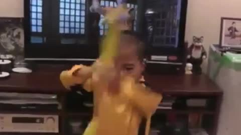 Bruce Lee, the Kung fu boy