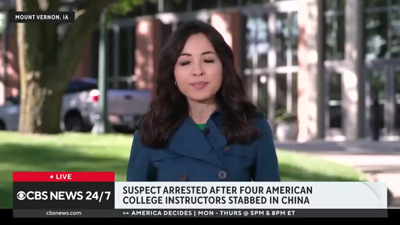 4 American college instructors stabbed in China, officials say CBS News