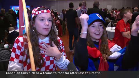 Canadian fans pick new teams to root for after loss to Croatia