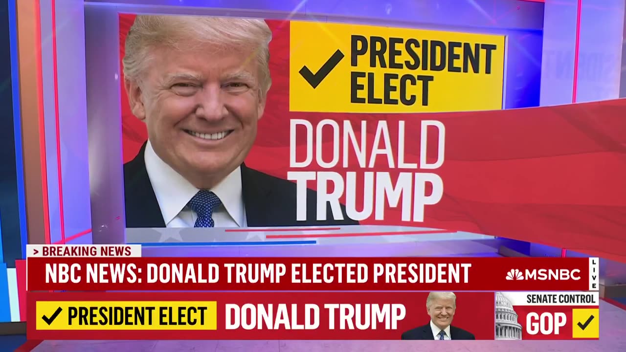 Moment NBC calls the 2024 Presidential Election for Donald Trump