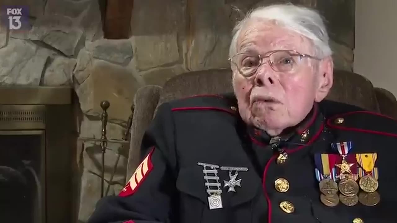 Benny Johnson: 100 year old veteran breaks down in tears at what America has become👀