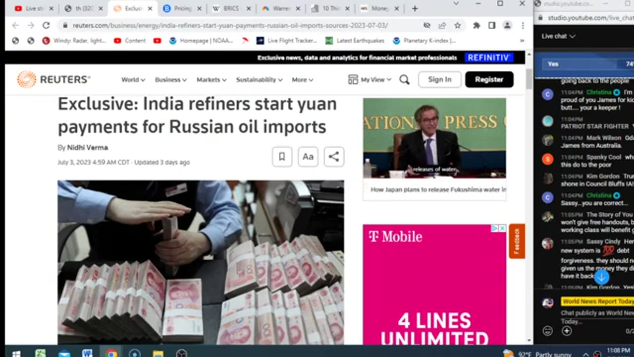 Gold Backed BRICS Currency August Live With World News Report Today July 8th 2023!