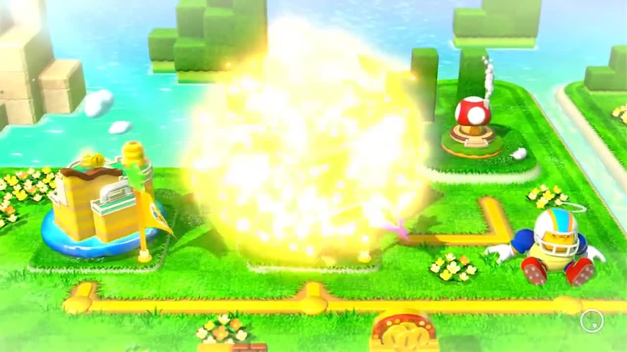 Infinite Lives in Super Mario 3d World with 2 player in 1-2 Koopa Troopa Cave