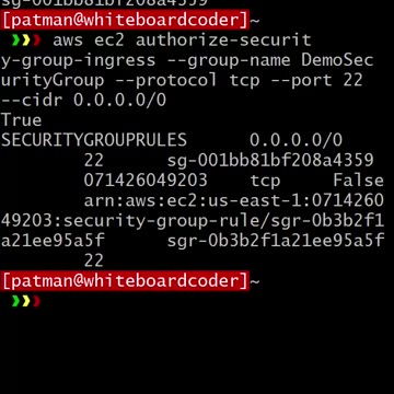 aws: Create Security group using aws CLI