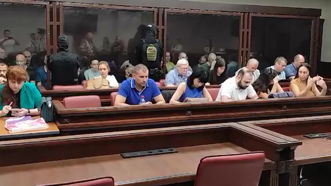 The trial of 18 militants of the Aidar Battalion banned in Russia, including two women