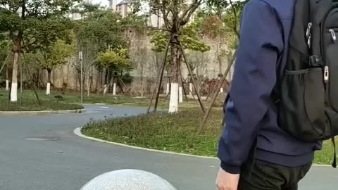 The first flying man have ever seen