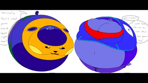 Boa and Ash Blueberry Inflation by Frisk-LK and ThaliaGlacySwells