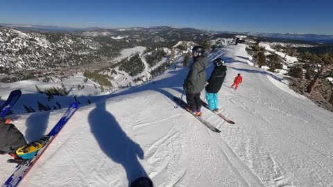 Skiing The STEEPEST Runs At Palisades Tahoe